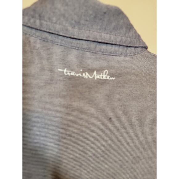 Travis Mathew Women's Polo Shirt Collared Lightweight Short Sleeve Gray Medium - Picture 7 of 7